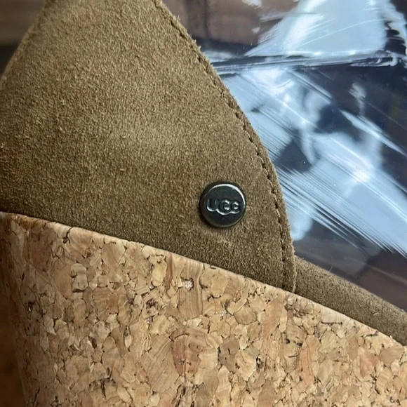 UGG Brown Suede Wedges Size 9.5 - Picture 10 of 10